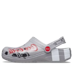 Coca-Cola x Crocs Crossover Light X – outdoorové sandály bez podpatku, volnočasové, sportovní, unisex, šedé