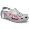 Coca-Cola x Crocs Crossover Light X – outdoorové sandály bez podpatku, volnočasové, sportovní, unisex, šedé