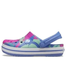 Crocband Graphic Nazouváky „Blue Pink Green“