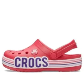 Crocband Logo Stripe Nazouváky „Red White“