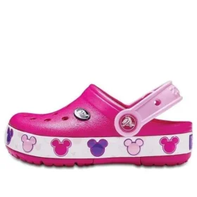 Crocband Mickey Fun Lab Nazouváky „Pink White“