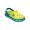 Crocband – nazouváky s kulatou špičkou „Yellow Blue“