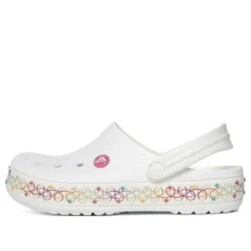 Crocband Stretch Necklace Clog „White Multi“