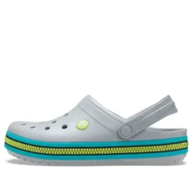 Crocband Zipper Band Nazouváky „Grey Aqua“