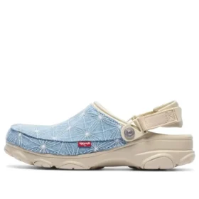 Crocs x Levi’s Sashiko All-Terrain Nazouvák „Bone Blue“