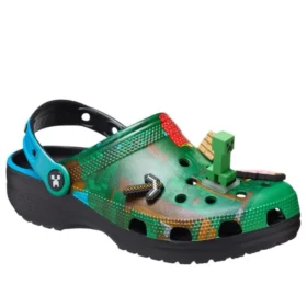 Crocs x Minecraft Nazouvák „Green Black“