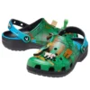 Crocs x Minecraft Nazouvák „Green Black“