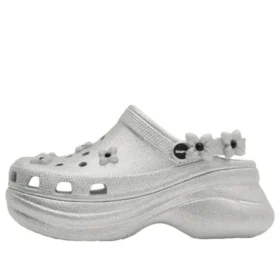 Crocs x SMFK Bae Nazouvák „Silver Glitter“