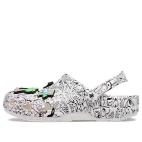 Crocs x Steven Harrington Classic Clogs „Quickstrike – White Black“