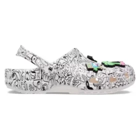 Crocs x Steven Harrington Classic Clogs „Quickstrike – White Black“