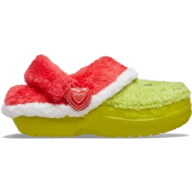 Dětské Classic Lined Clog nazouváky The Grinch – Crocs