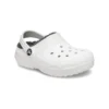 Dětské nazouváky Crocs Classic Clog – sportovní sandály „White Grey“