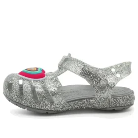 Isabella Glitter boty bez podpatku „Grey Silver“