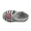 Isabella Glitter boty bez podpatku „Grey Silver“
