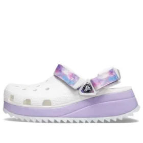 Klasické ležérní unisexové bílo-fialové Sandály „White Purple“