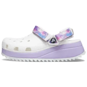 Klasické ležérní unisexové bílo-fialové Sandály „White Purple“