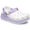 Klasické ležérní unisexové bílo-fialové Sandály „White Purple“