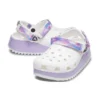 Klasické ležérní unisexové bílo-fialové Sandály „White Purple“