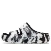 Klasické marbled sandály Cozzzy „Black White“