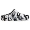 Klasické marbled sandály Cozzzy „Black White“