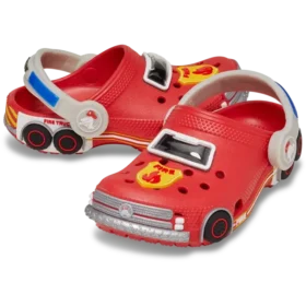Klasické nazouváky pro batolata „Iam Fire Truck Lights“ s opěrkou na patě