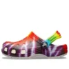 Klasické nazouváky s Tie-Dye potiskem „Purple Red“