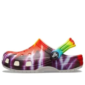 Klasické nazouváky s Tie-Dye potiskem „Purple Red“