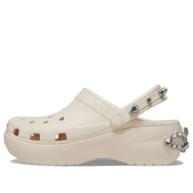 Klasické nazouváky Tiara s platformou „Beige“