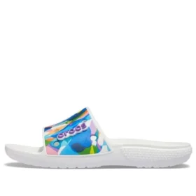 Klasické pantofle Bubble Block „White Multi“