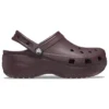 Klasické Platform Clogs „Dark Cherry“