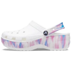 Klasické platformové nazouváky Dream „White Purple“