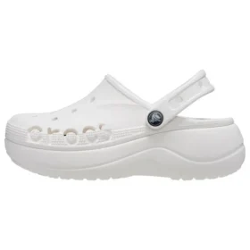Klasické platformové pantofle Baya „White“