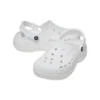 Klasické platformové pantofle Baya „White“