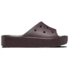 Klasické platformové pantofle „Dark Cherry“