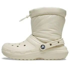 Klasické podšité kozačky a kotníkové boty Neo Puff „Beige“