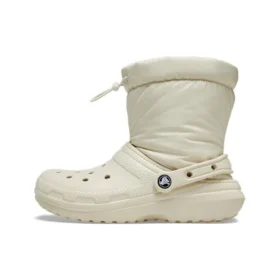 Klasické podšité kozačky a kotníkové boty Neo Puff „Beige“