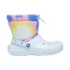 Klasické podšité kozačky a kotníkové boty Neo Puff „Tie-Dye Mineral Blue“