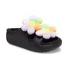 Klasické pohodlné nazouváky Daisy „Black Multi“