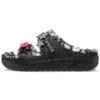 Klasické sandály Cozzzy Disco Glitter „Black“