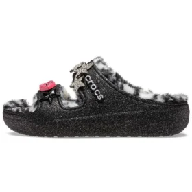 Klasické sandály Cozzzy Disco Glitter „Black“