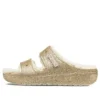 Klasické sandály Cozzzy Glitter „Multi Gold“