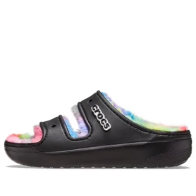 Klasické sandály Cozzzy s barveným povrchem „Black Multi“