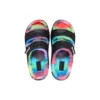 Klasické sandály Cozzzy s barveným povrchem „Black Multi“