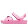 Klasické sandály s kříženými pásky a přívěskem „Pink“