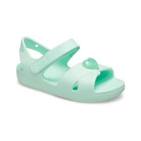 Klasické sandály s kříženými pásky „Mint Green“