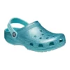 Klasické třpytivé nazouváky „Blue Teal“