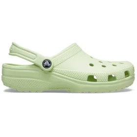 Klasické unisexové sandály Crocs Beach v šedozelené barvě