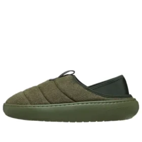 Klasické veganské semišové mokasíny „Army Green“