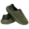 Klasické veganské semišové mokasíny „Army Green“