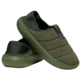 Klasické veganské semišové mokasíny „Army Green“